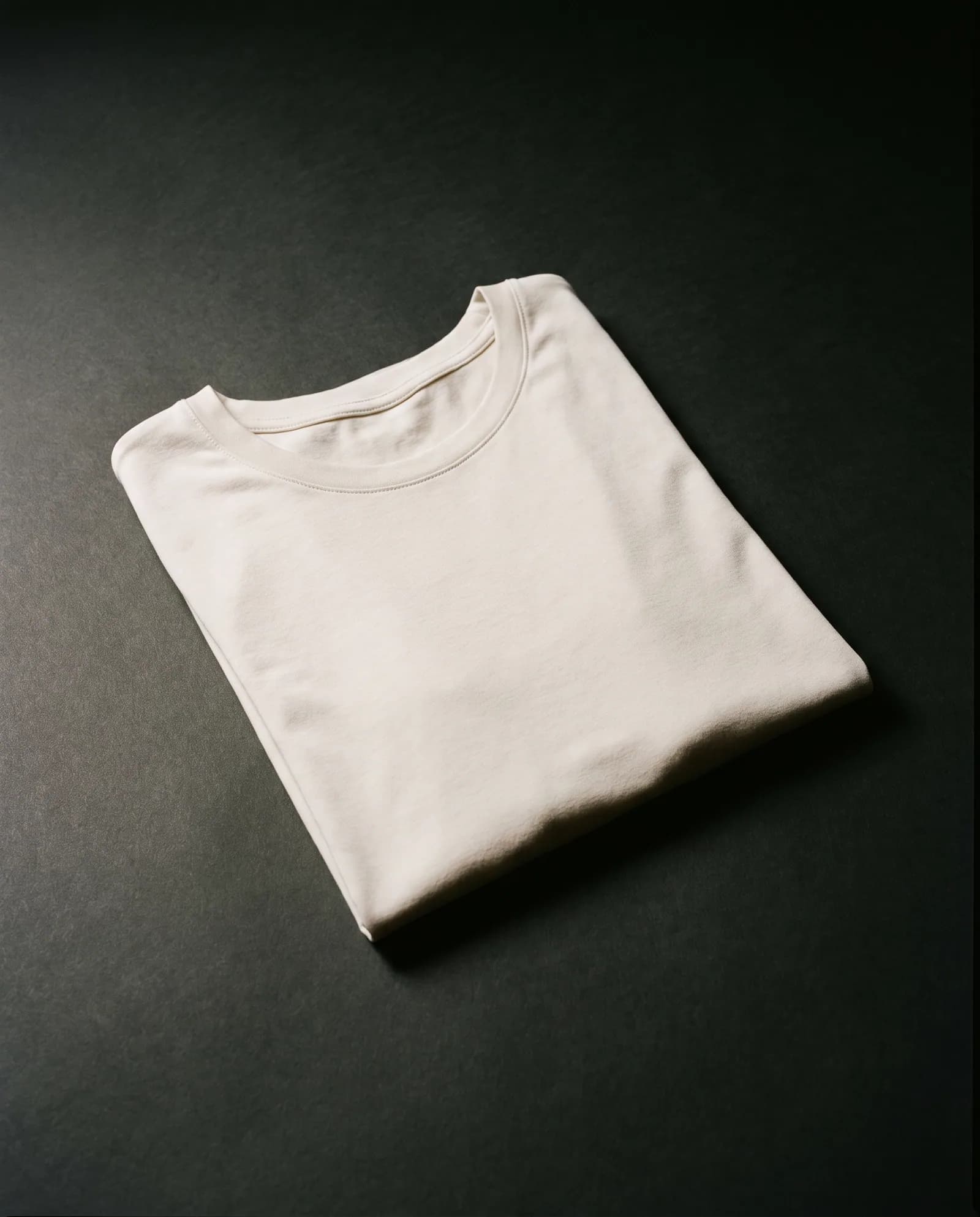 Seamless Tee — Knitted in the round — no side seams at all.